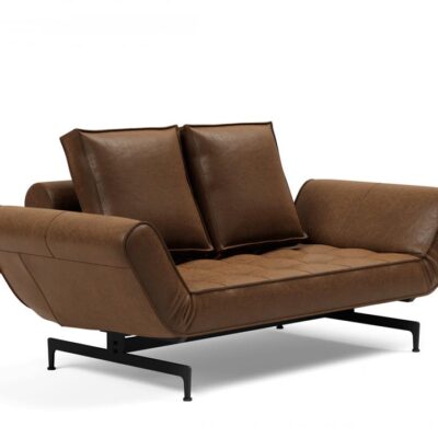 Ghia single sofa bed with black leg - innovation living