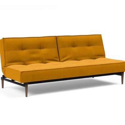 Splitback king single sofa bed with dark styletto legs - innovation living