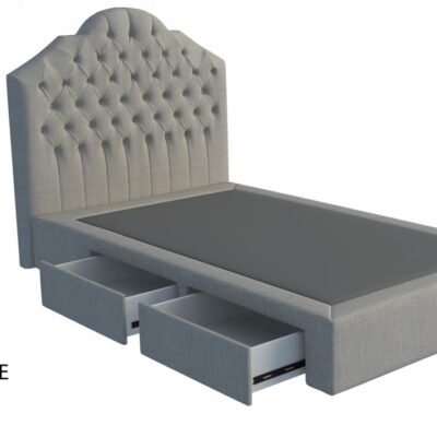 Nottingham custom bed with choice of storage base