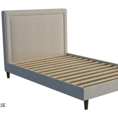 Astor custom upholstered bed with choice of standard base