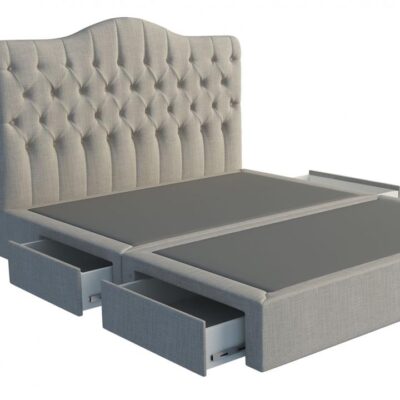 Venus custom deluxe bed frame with choice of storage base