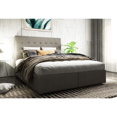 Paris ii custom upholstered bed with choice of storage base