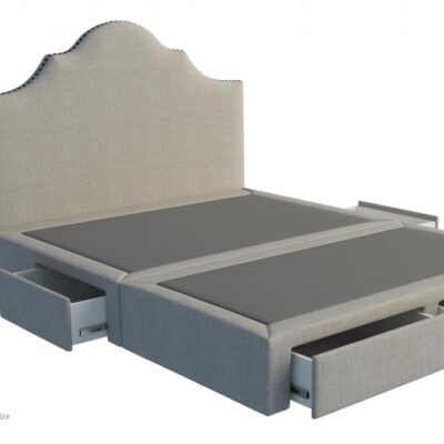 Royal custom bed with choice of storage bases