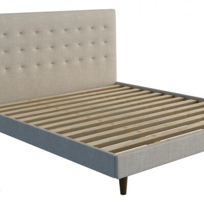 Tuck custom upholstered bed head with choice of standard base