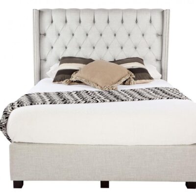 Marseille upholstered bed head with choice of standard base