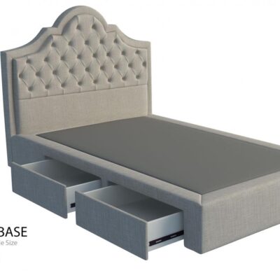 Victoria custom bed with choice of storage base