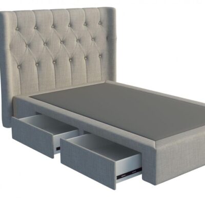 Sorrento custom bed head with choice of storage base