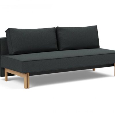 Sly sleek sofa bed with oak legs - innovation living
