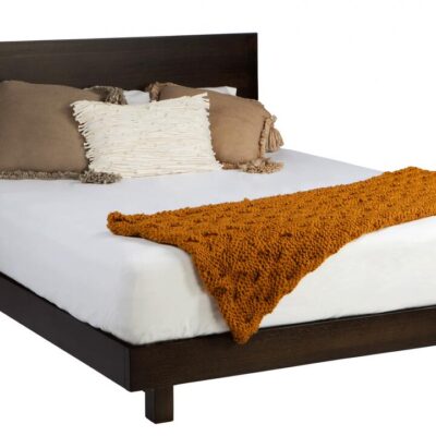 Norman timber bed frame - headboard 100h - discounted display model