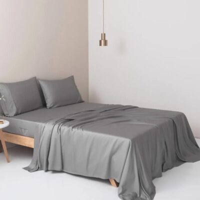 Linenly Bamboo Sheet Set - Stone Grey, Single