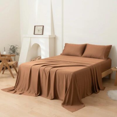Linenly Bamboo Sheet Set - Terracotta, Single