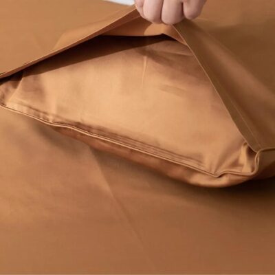 Linenly Luxe Sateen Pillowcase Set - Terracotta