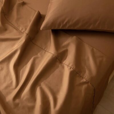 Linenly Luxe Sateen Sheet Set - Terracotta, King