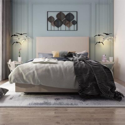 Metro custom upholstered bed frame