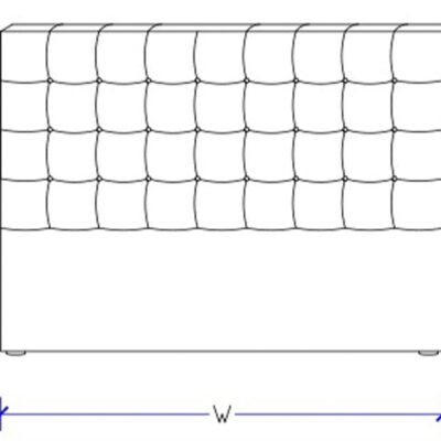Charlotte custom upholstered bed head