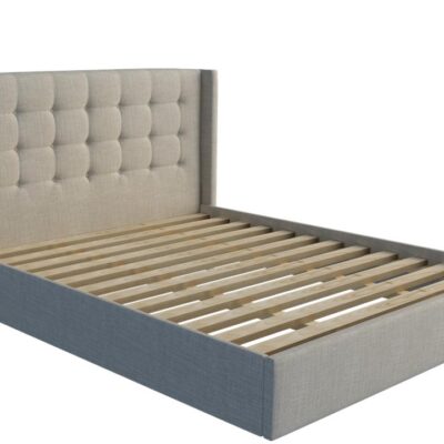 Matrix custom upholstered bed frame with choice of standard base