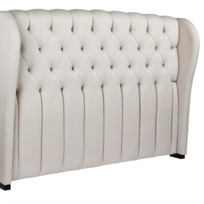 Chateau custom tufted wing bed head