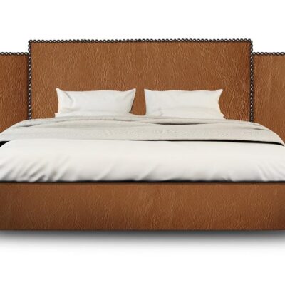 Vintage custom upholstered wide bed head