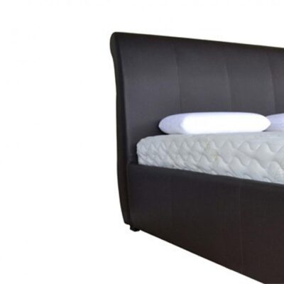 Bruno custom upholstered bed frame with choice of storage base
