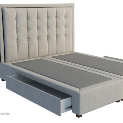 Mars-astor custom bed frame with choice of storage base