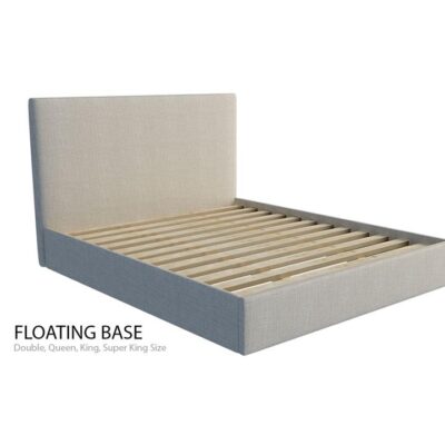 New york custom upholstered bed frame with choice of standard base