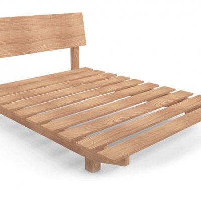 European custom timber floating bed frame