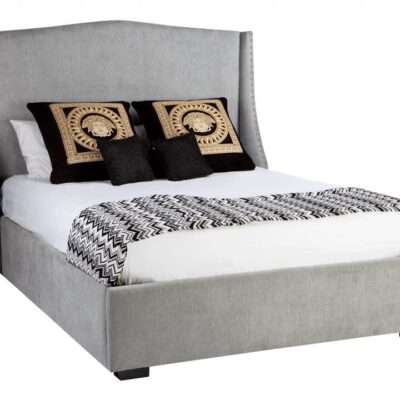 Balmoral custom upholstered bed with choice of standard base