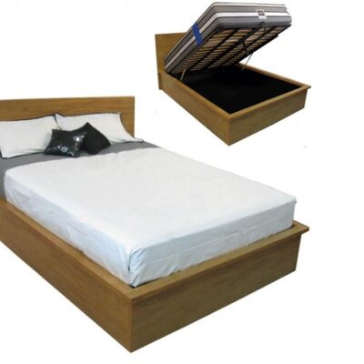 Rimu custom gas lift timber bed frame